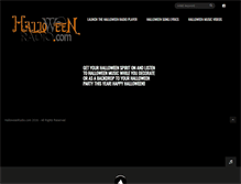 Tablet Screenshot of halloweenradio.com